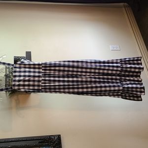 J. Crew Gingham Check Maxi Dress